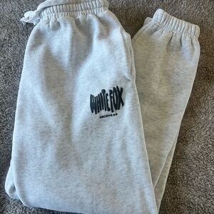 White Fox Gray Sweatpants